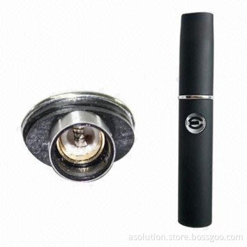 E-cigarette, burn dry tobacco or burn solid e-liquid